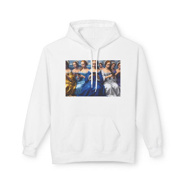 Renaissance Women Scrolling Hoodie — Classical Painting Art Sweatshirt