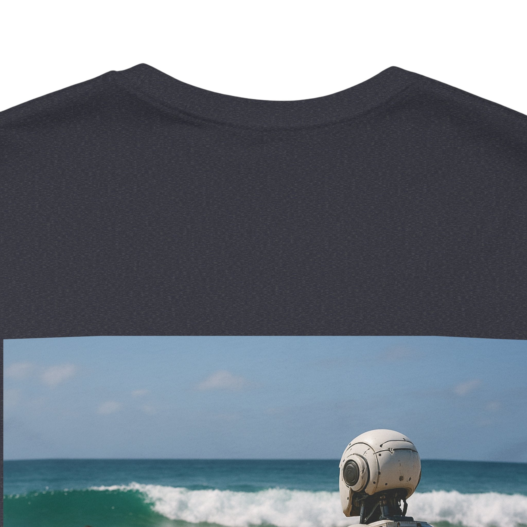 Robot Beach T-Shirt — Surfer Droid Graphic Tee