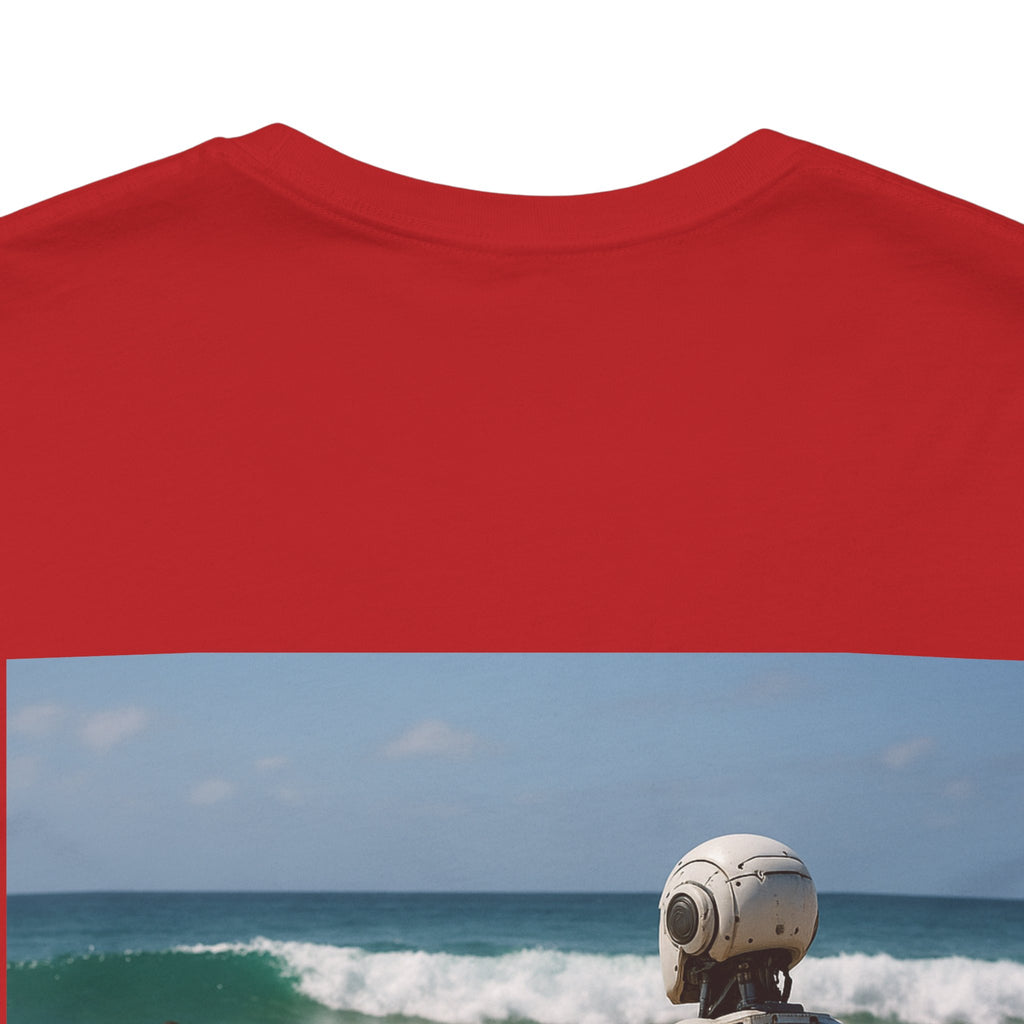 Robot Beach T-Shirt — Surfer Droid Graphic Tee