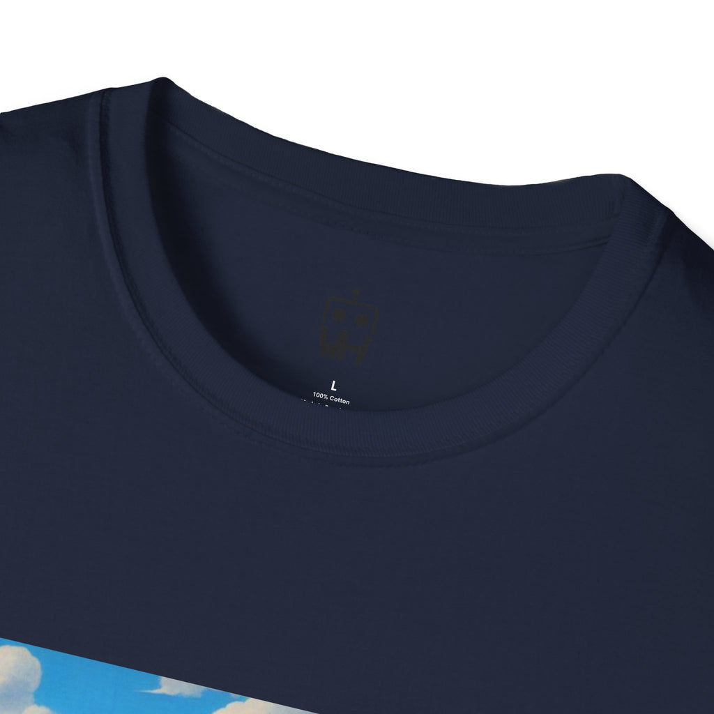Renaissance Ladies Graphic T-Shirt — Vintage Blue Virgin Mary Art Tee