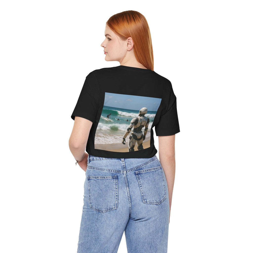 Robot Beach T-Shirt — Surfer Droid Graphic Tee