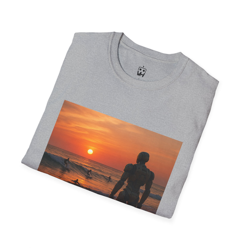 Sunset Surfer T-Shirt — Witness Human Beach Sunset Photography Tee