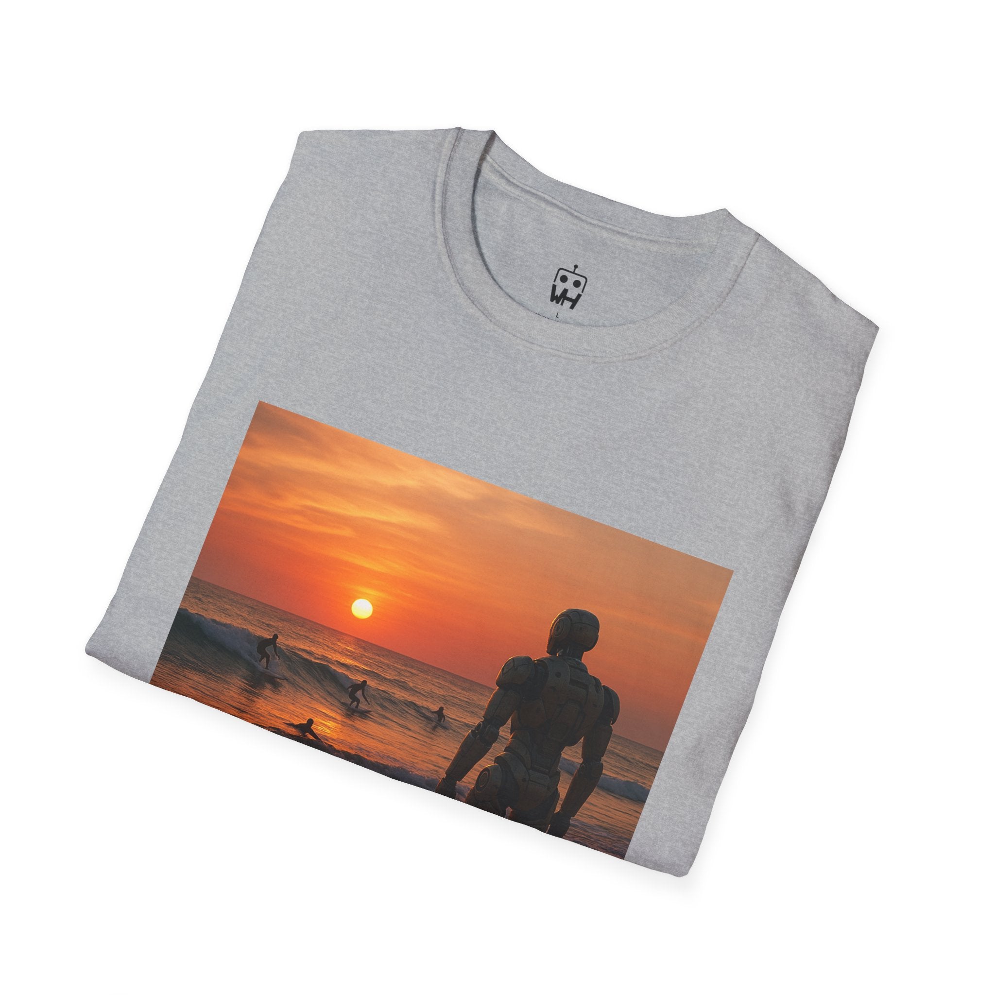 Sunset Surfer T-Shirt — Witness Human Beach Sunset Photography Tee