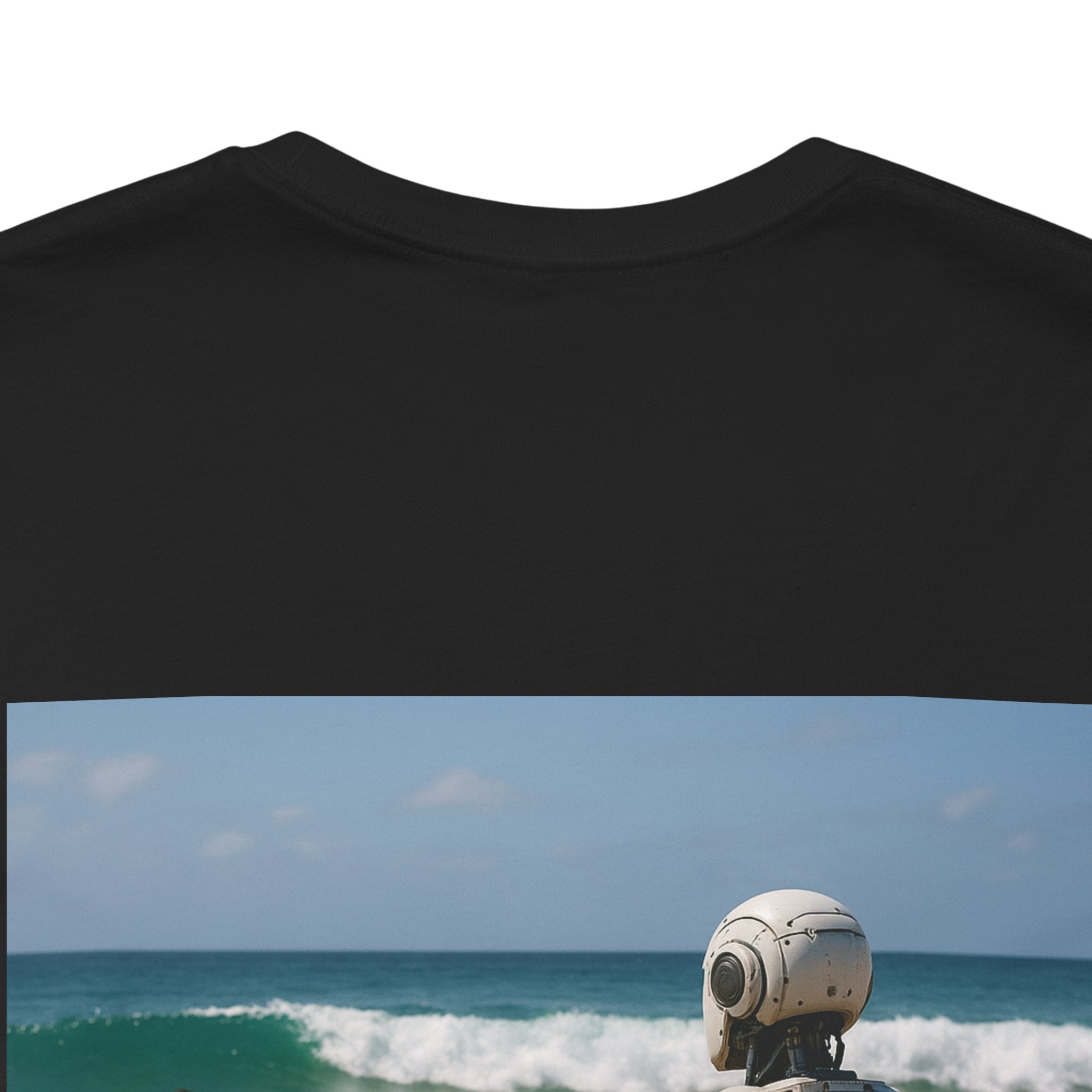 Robot Beach T-Shirt — Surfer Droid Graphic Tee