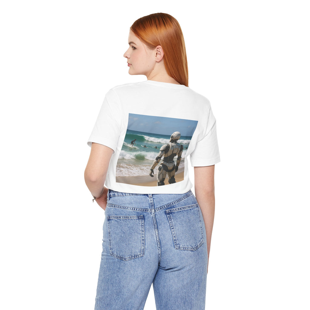 Robot Beach T-Shirt — Surfer Droid Graphic Tee