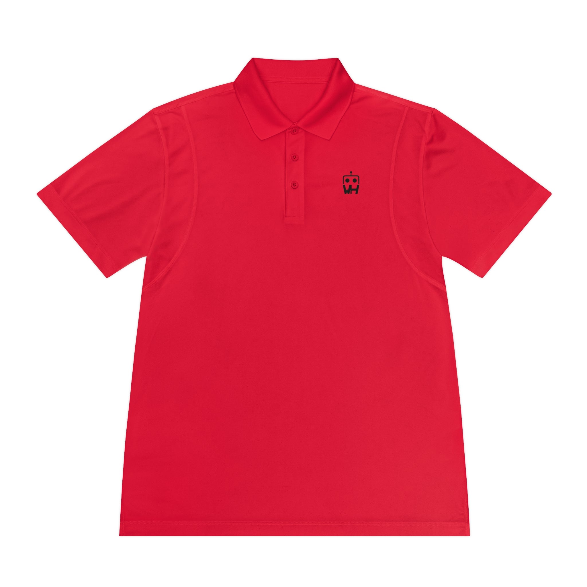 Minimalist Robot Logo Polo — Men’s Sport Polo