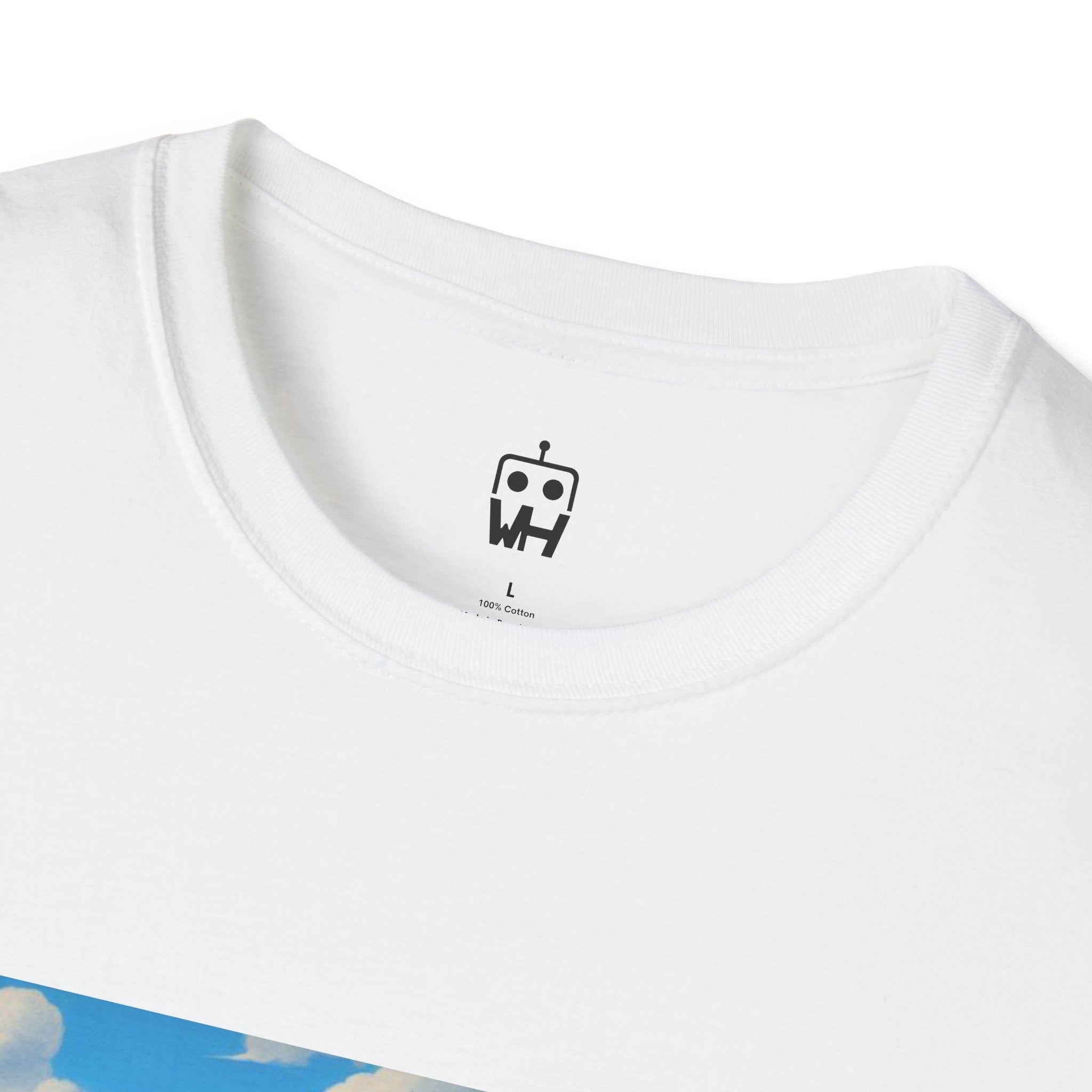Renaissance Ladies Graphic T-Shirt — Vintage Blue Virgin Mary Art Tee