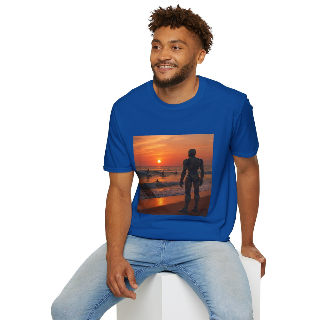 Sunset Surfer T-Shirt — Witness Human Beach Sunset Photography Tee