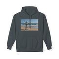 Surfing Robot Hoodie — Retro Robot Scrolling Graphic Hoodie