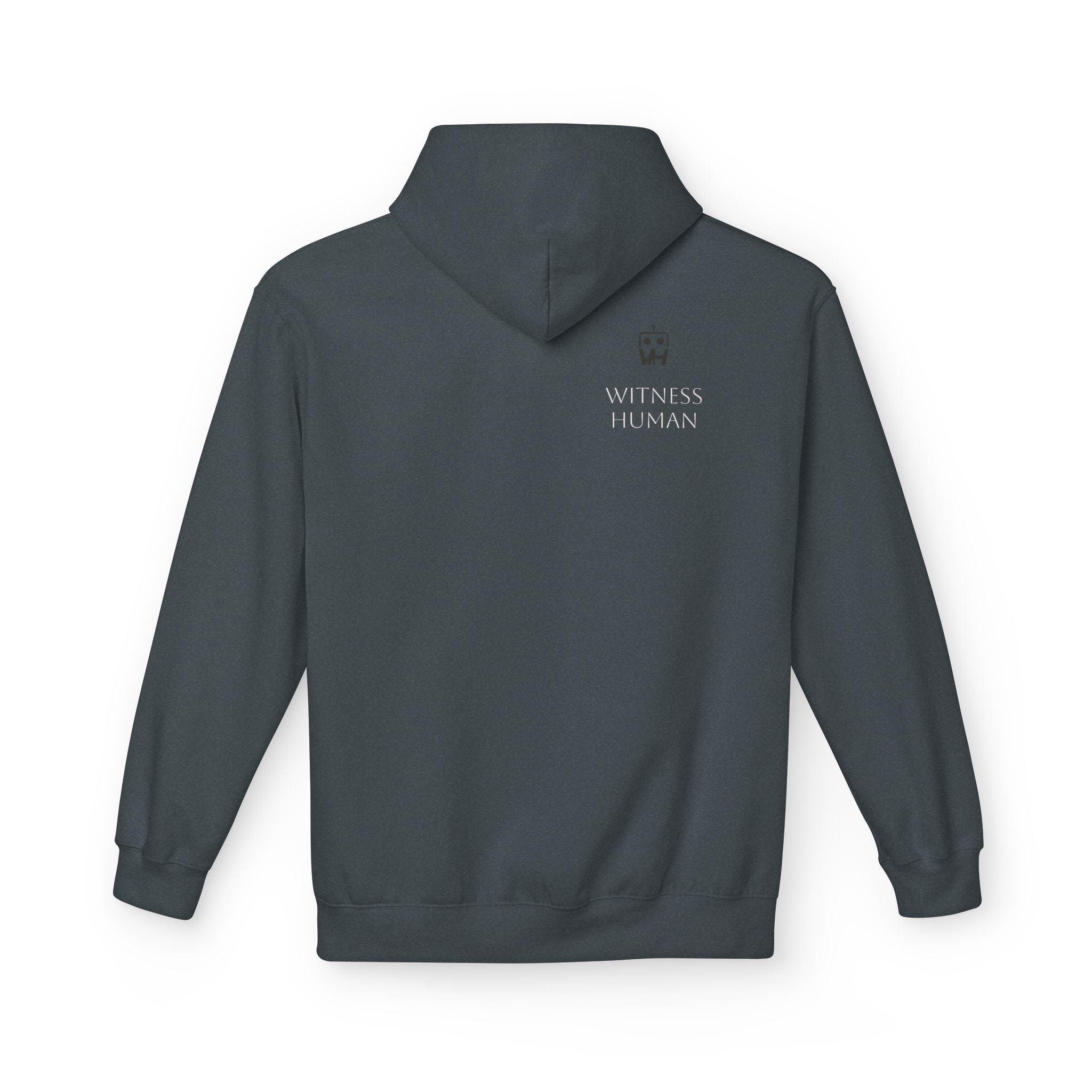 Surfing Robot Hoodie — Retro Robot Scrolling Graphic Hoodie