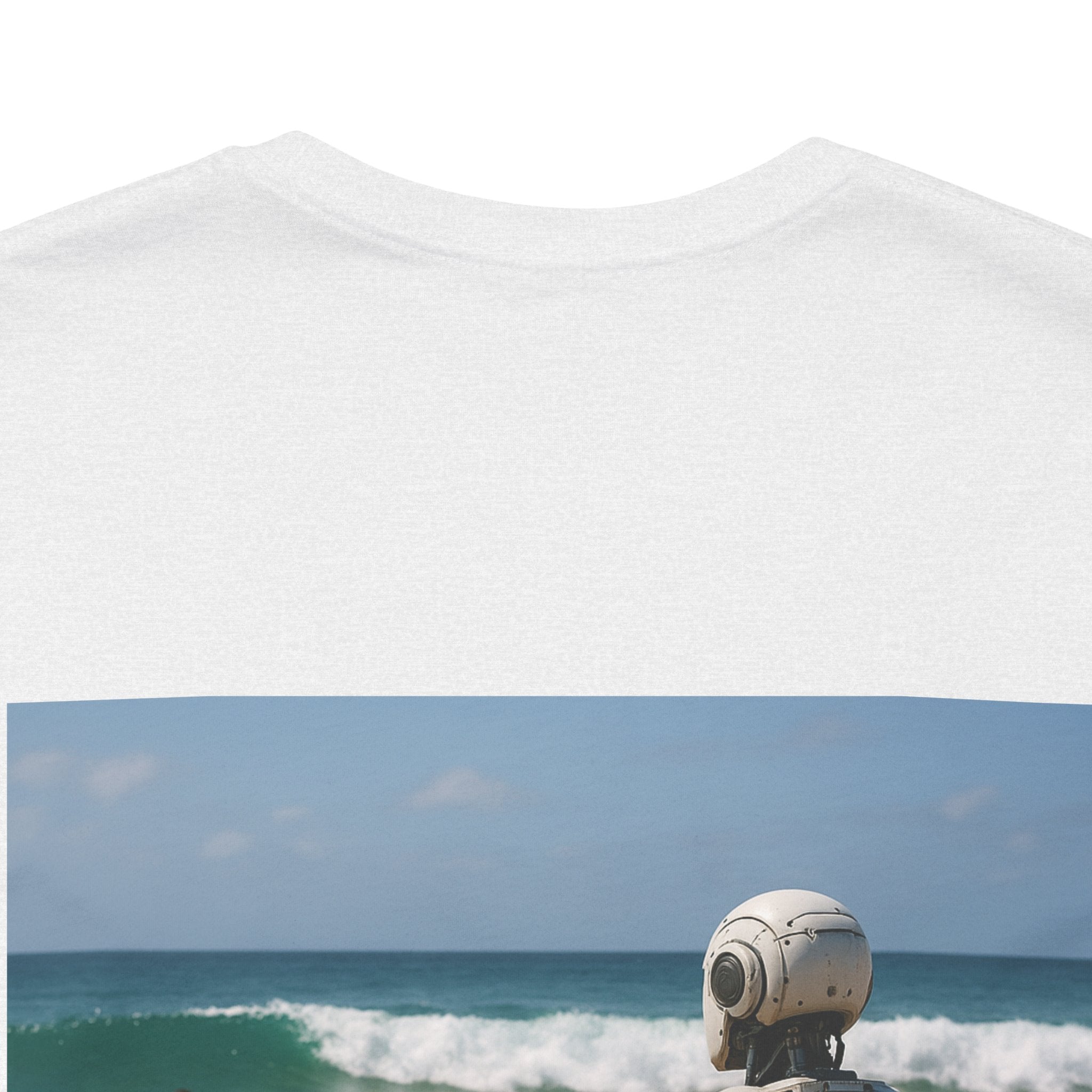 Robot Beach T-Shirt — Surfer Droid Graphic Tee