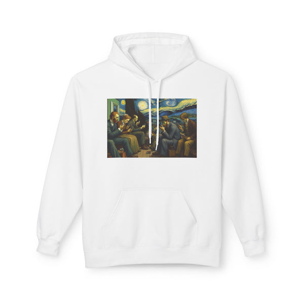 Van Gogh Style People Scrolling Hoodie