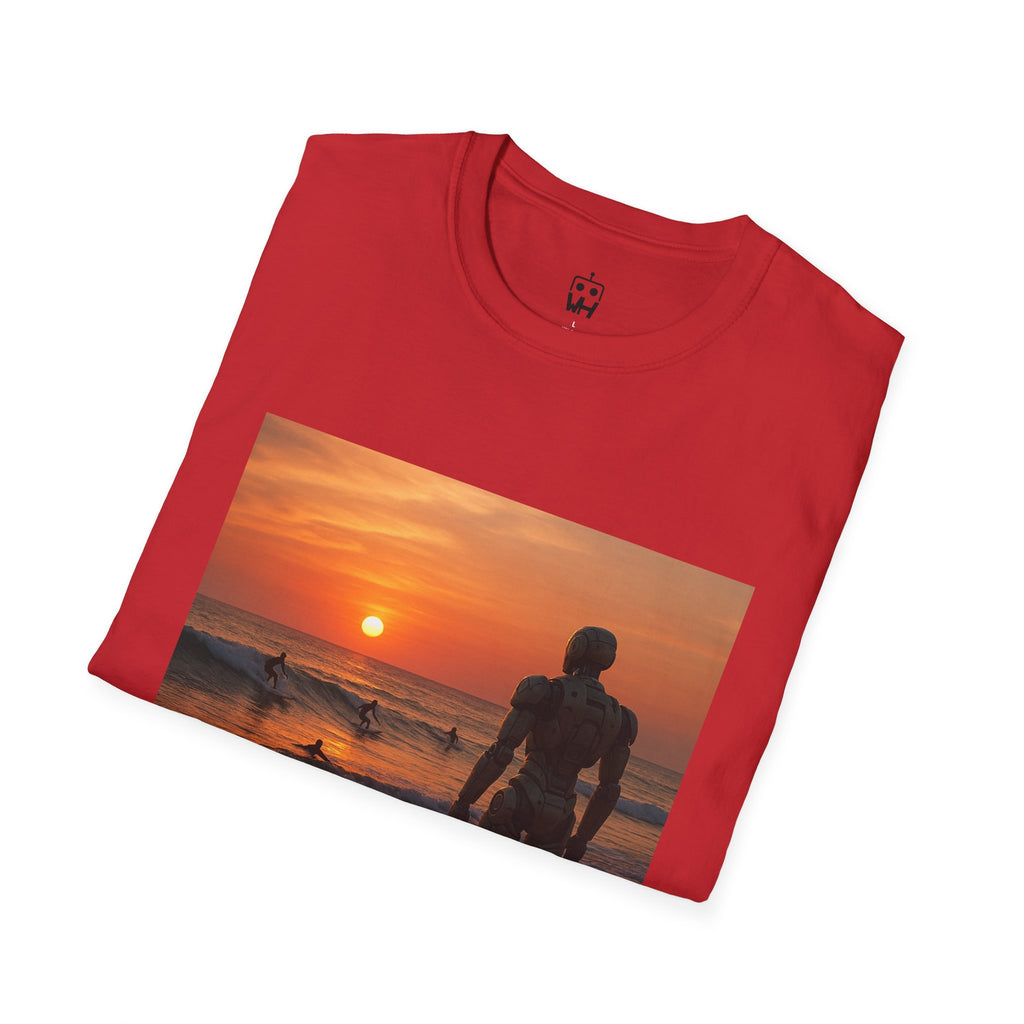 Sunset Surfer T-Shirt — Witness Human Beach Sunset Photography Tee