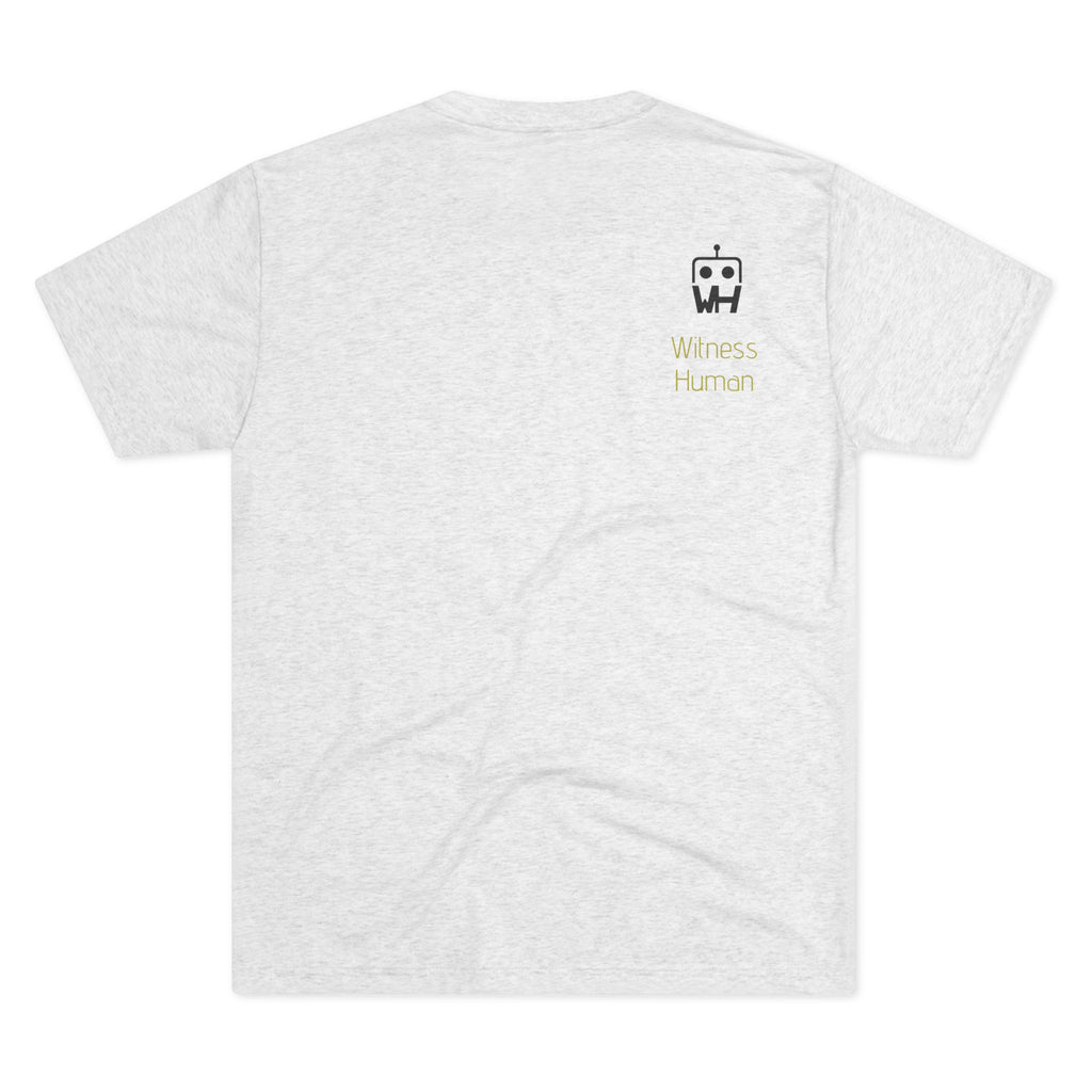 Sunset Robot Beach T‑Shirt — Wilderness Human Graphic Tee