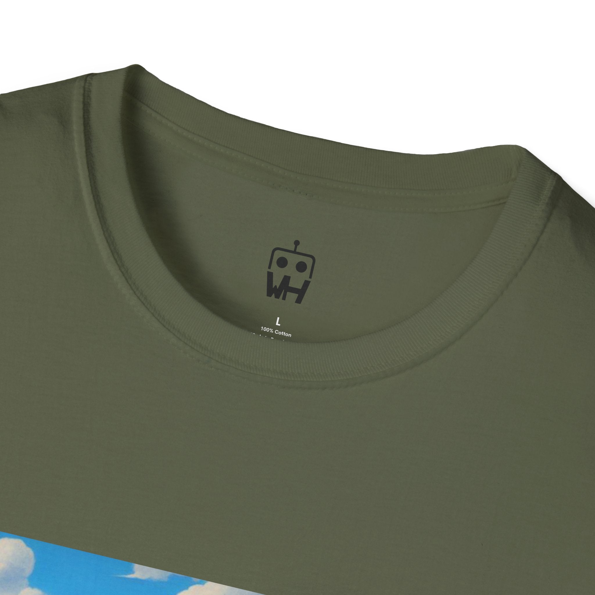 Renaissance Ladies Graphic T-Shirt — Vintage Blue Virgin Mary Art Tee