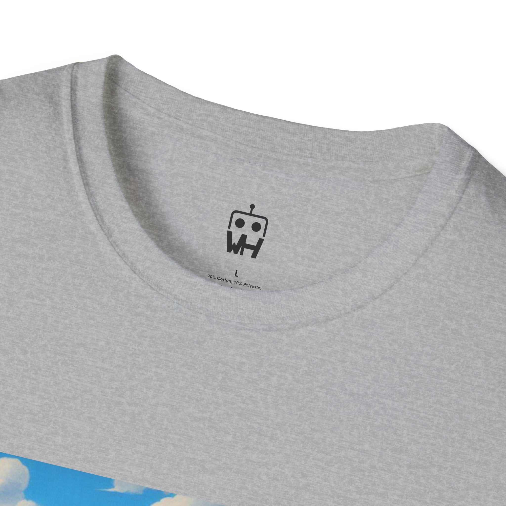 Renaissance Ladies Graphic T-Shirt — Vintage Blue Virgin Mary Art Tee