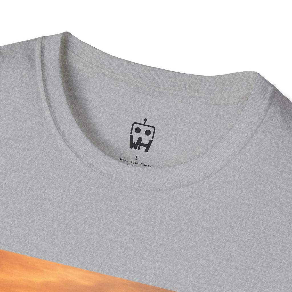 Sunset Surfer T-Shirt — Witness Human Beach Sunset Photography Tee