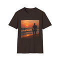 Sunset Surfer T-Shirt — Witness Human Beach Sunset Photography Tee