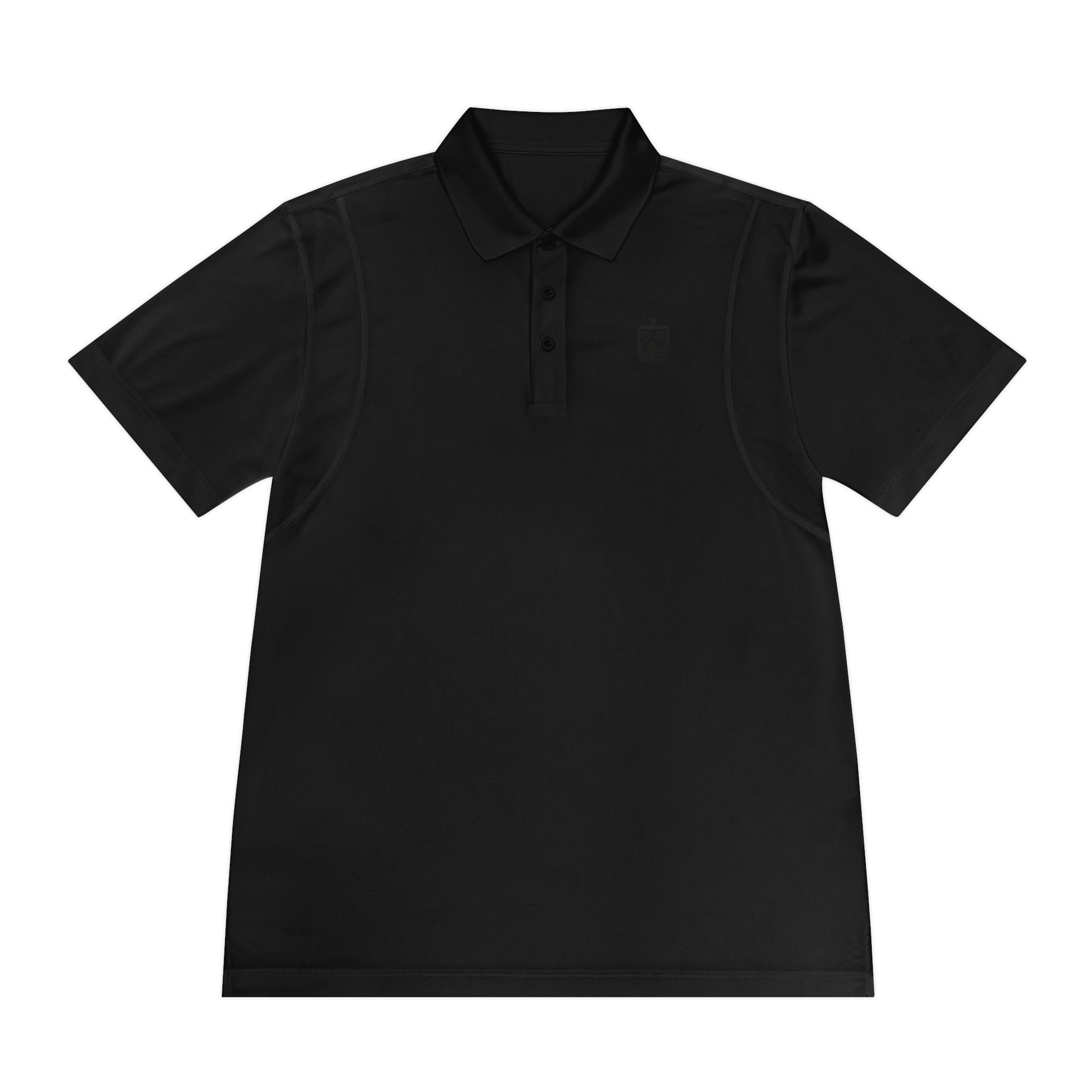 Minimalist Robot Logo Polo — Men’s Sport Polo