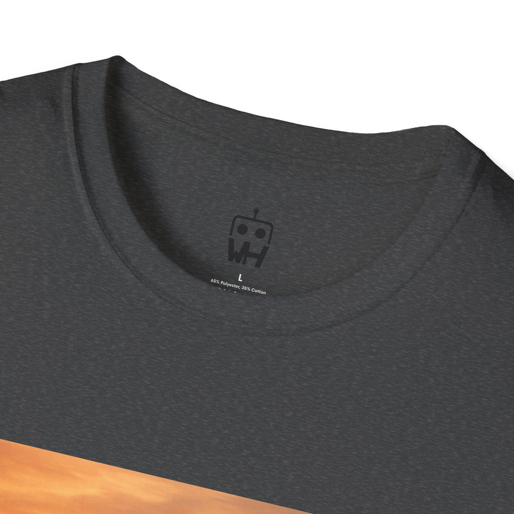 Sunset Surfer T-Shirt — Witness Human Beach Sunset Photography Tee