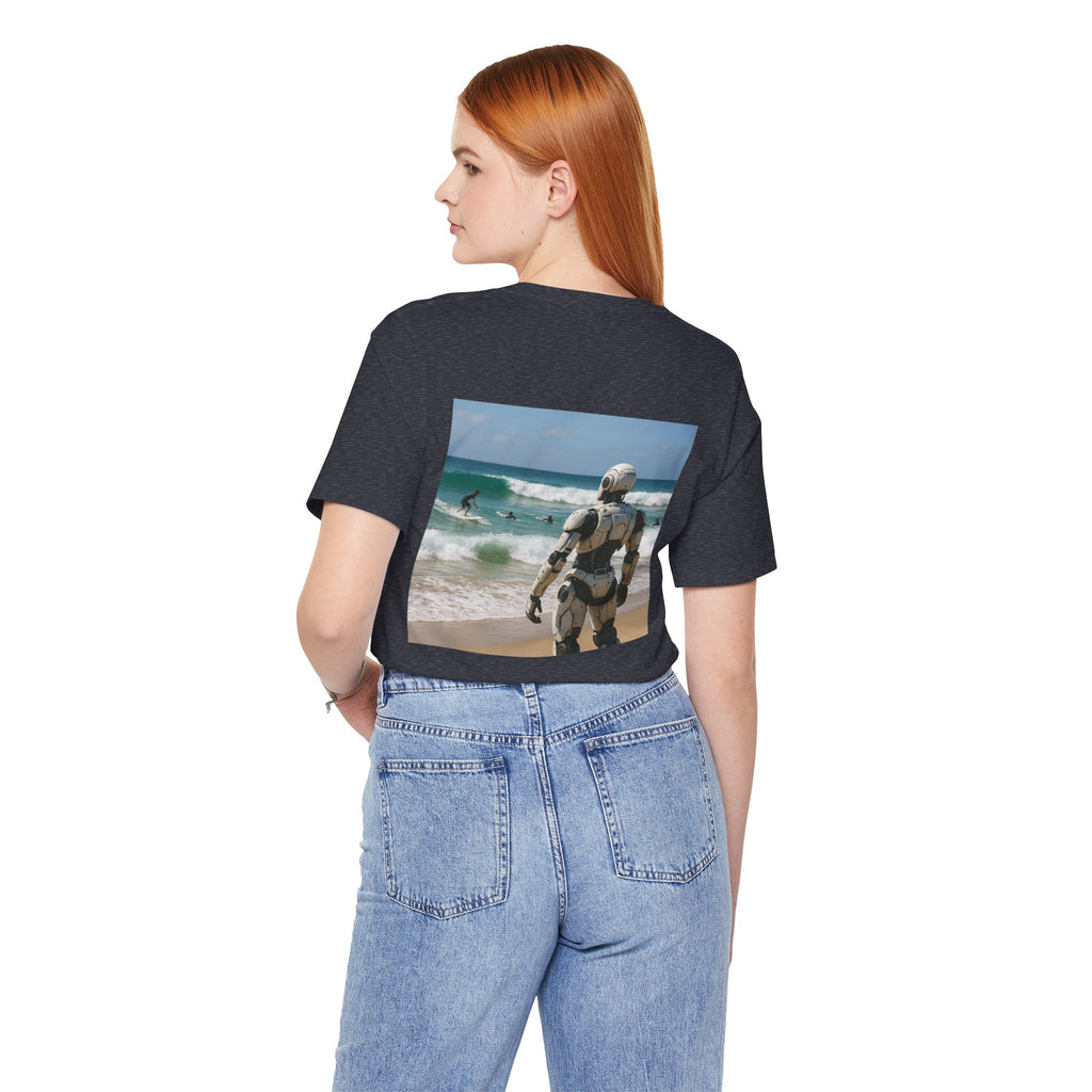 Robot Beach T-Shirt — Surfer Droid Graphic Tee