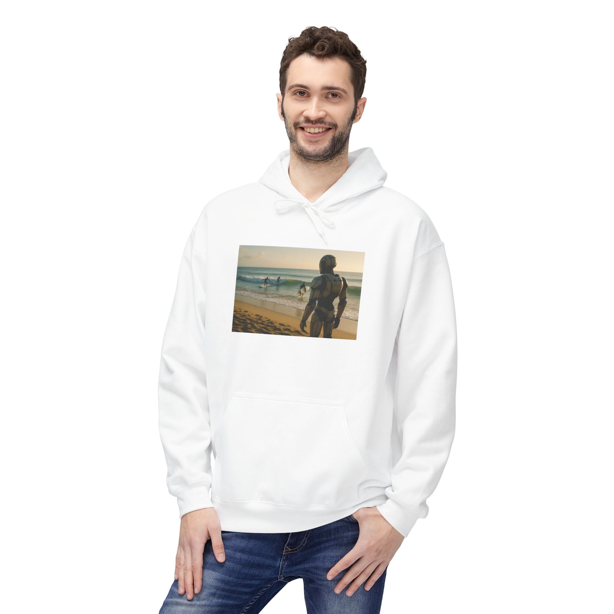 Beach Snapshot Hoodie — Vintage Surf Photo Pullover