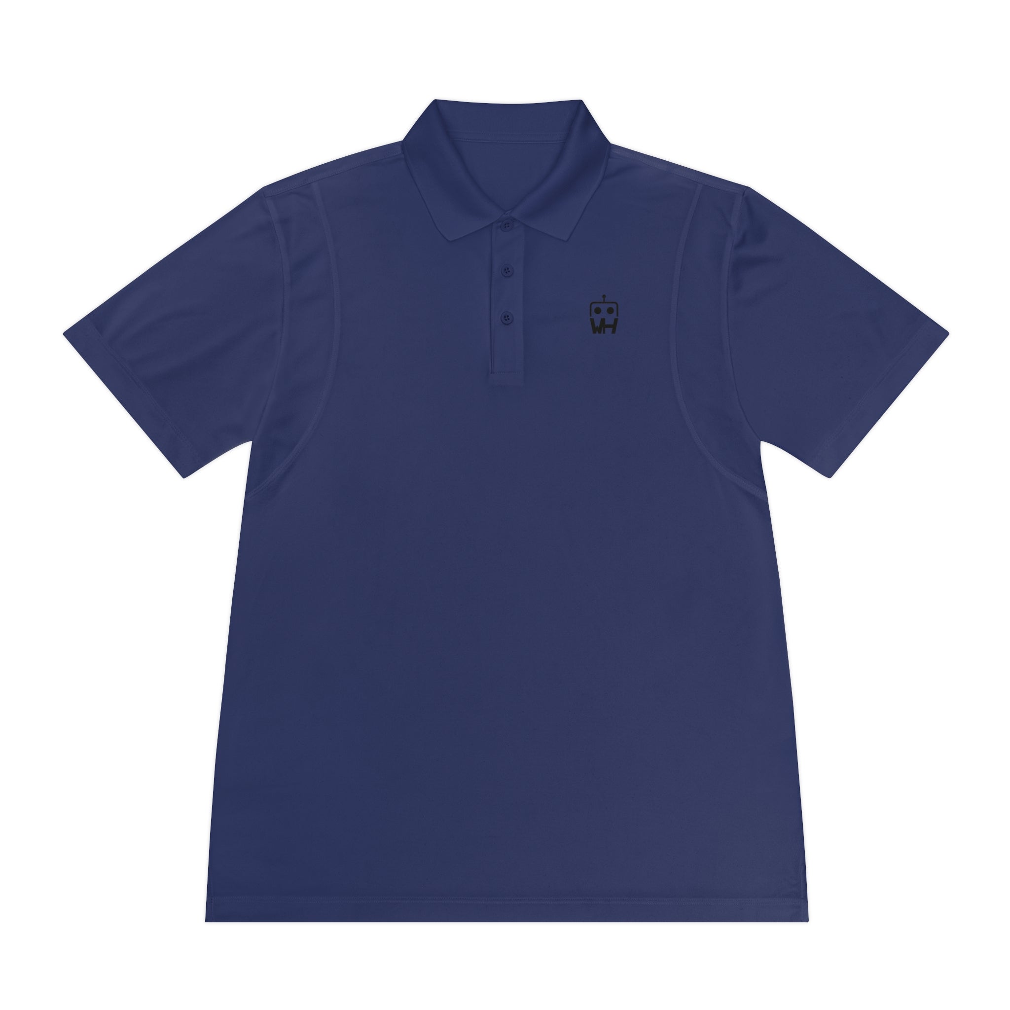 Minimalist Robot Logo Polo — Men’s Sport Polo