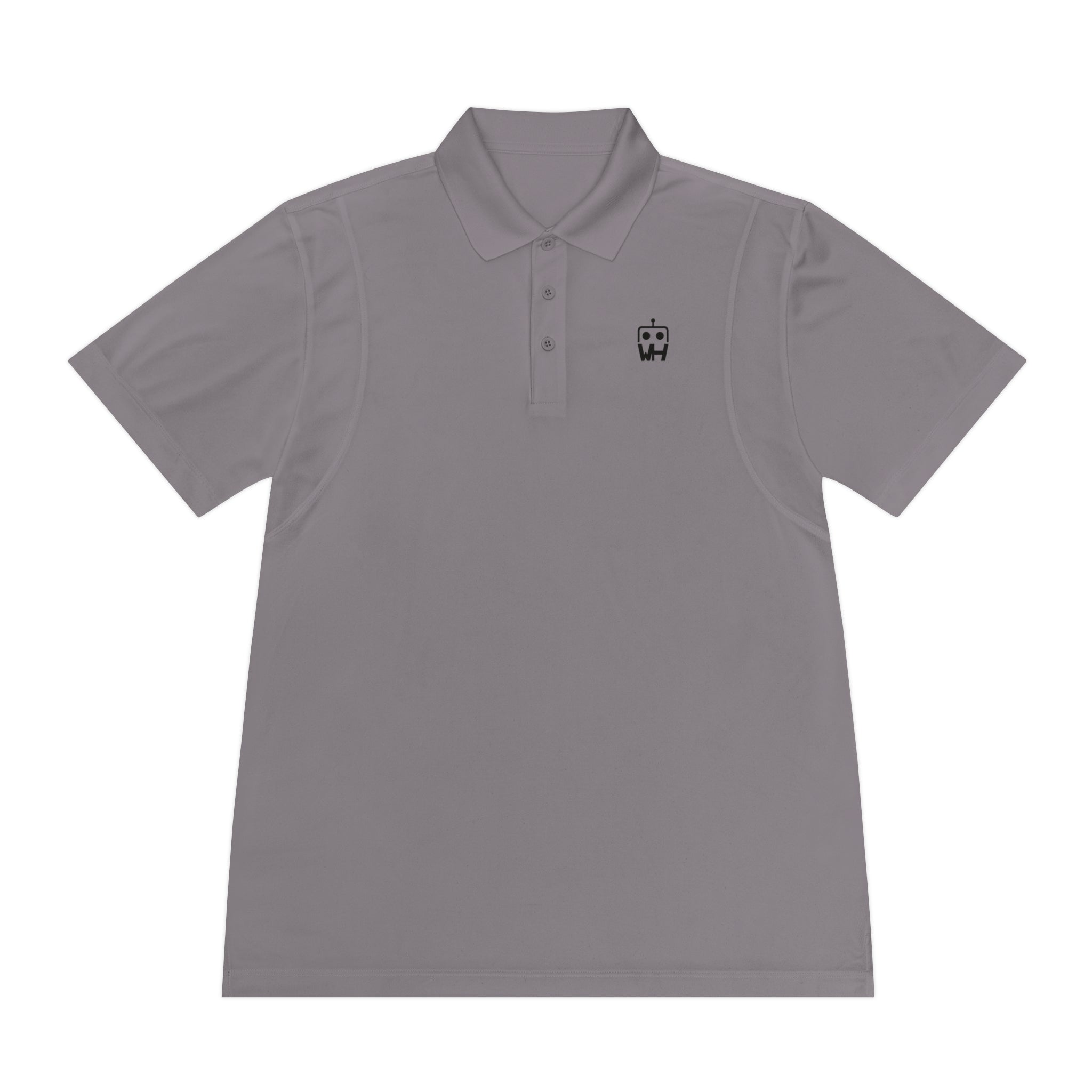 Minimalist Robot Logo Polo — Men’s Sport Polo