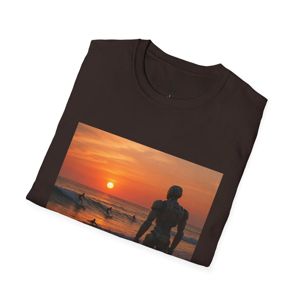 Sunset Surfer T-Shirt — Witness Human Beach Sunset Photography Tee