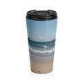 Robot Surfing Travel Mug Stainless Steel Travel Tumbler with Surfing Robot Design