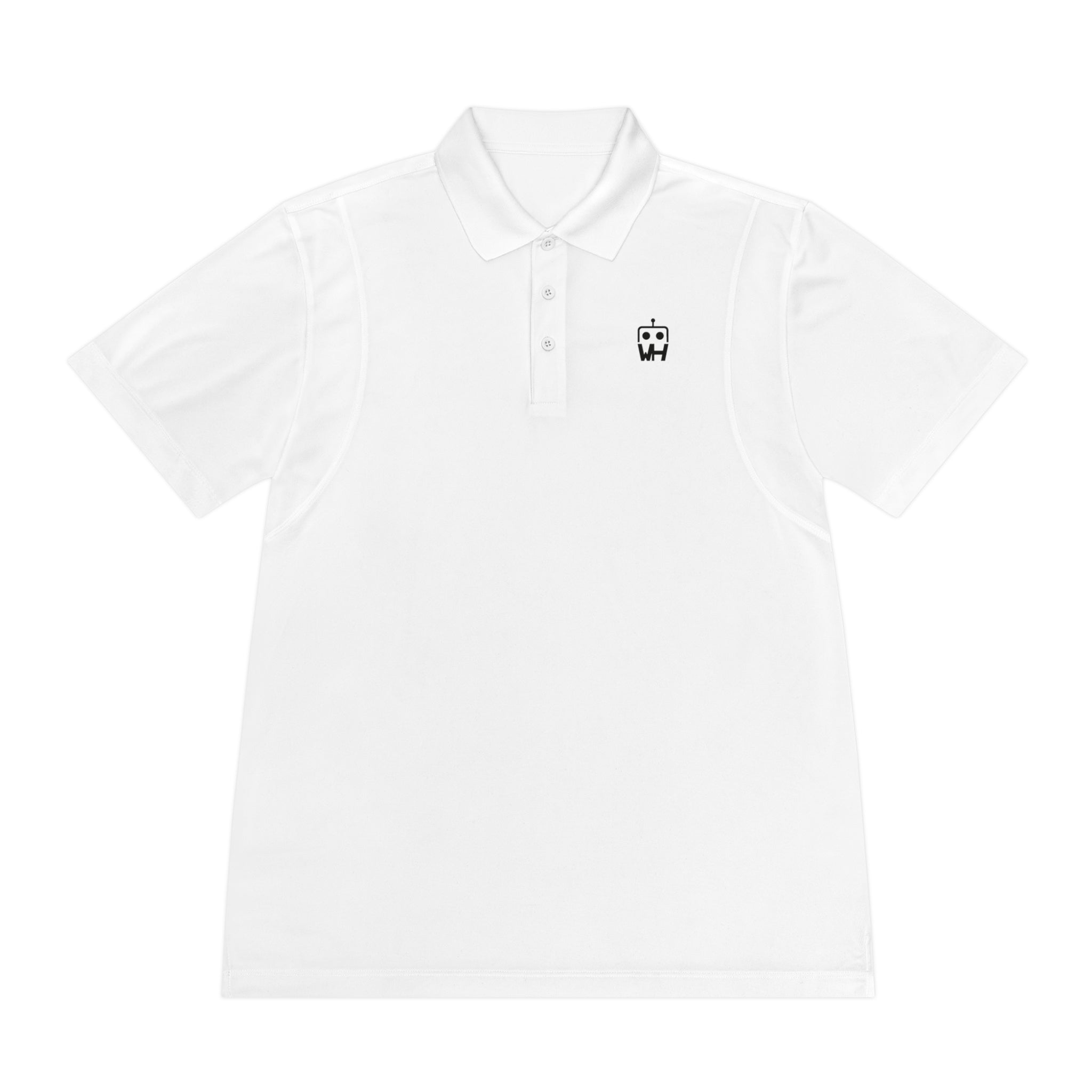 Minimalist Robot Logo Polo — Men’s Sport Polo
