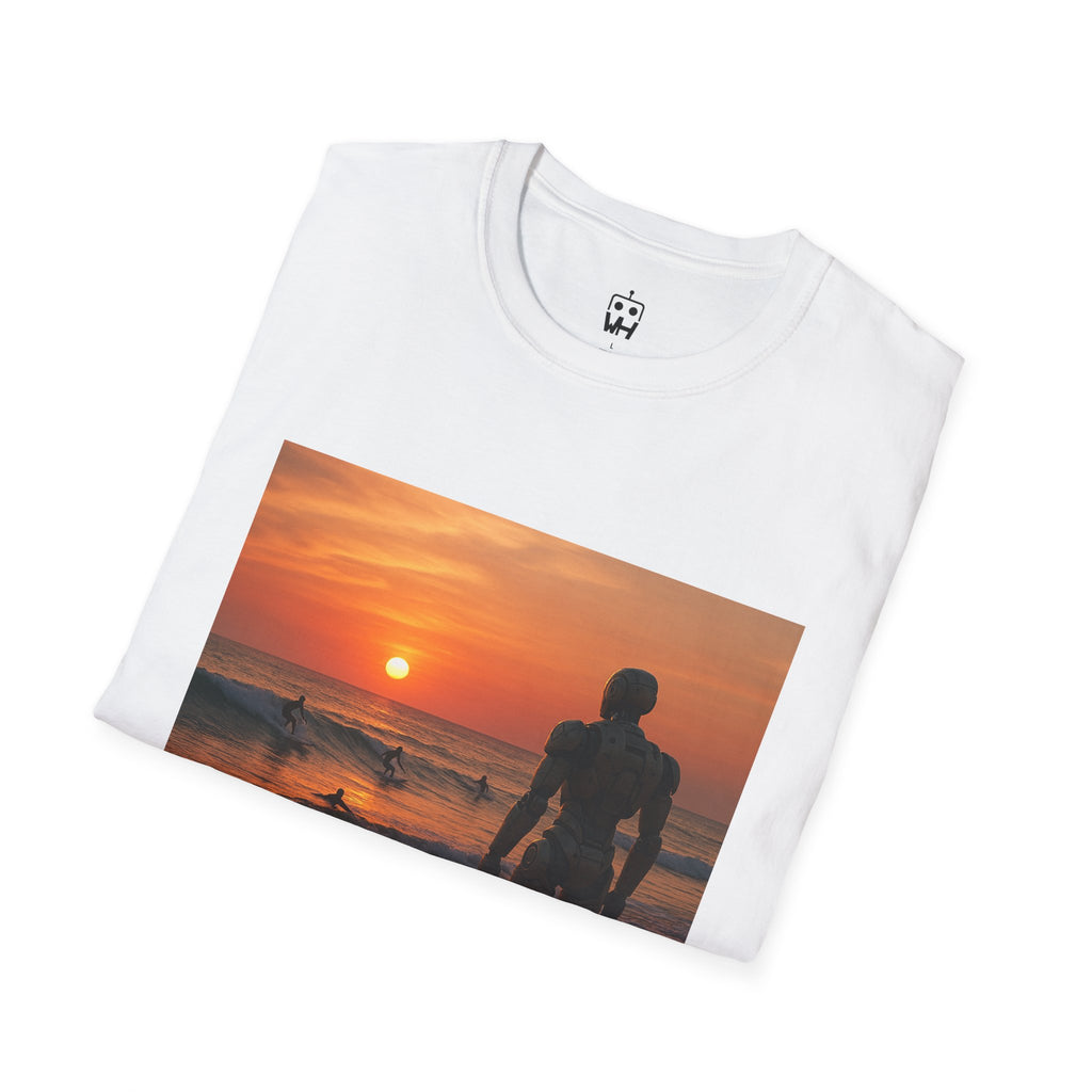 Sunset Surfer T-Shirt — Witness Human Beach Sunset Photography Tee